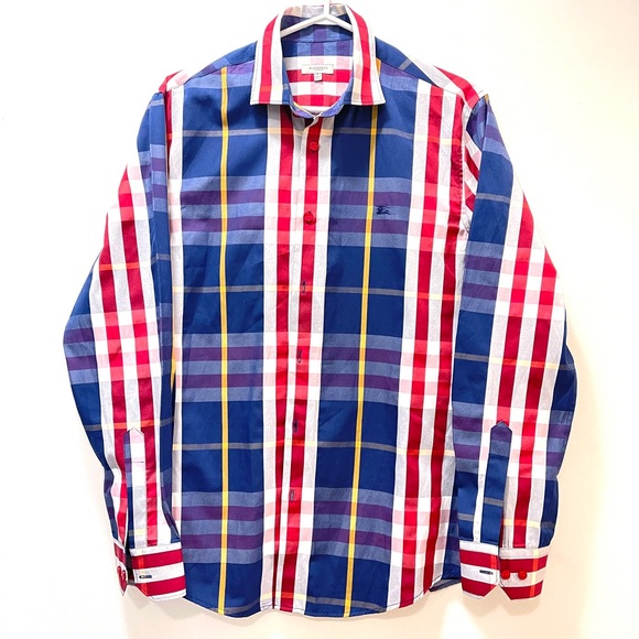 Burberry London Men’s long sleeve plaid shirt - Picture 5 of 5
